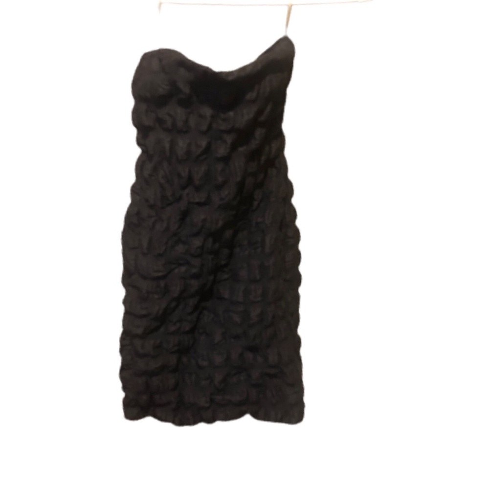 Perfect black strapless dress mid to mini